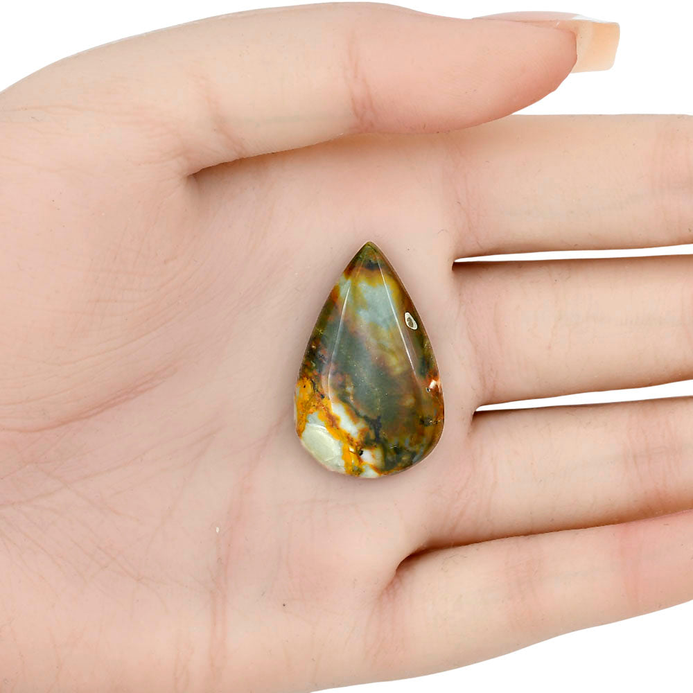 Rocky Butte Picture Jasper 30.7x19.8x6.2 mm Pear Gemstone LS01783-25