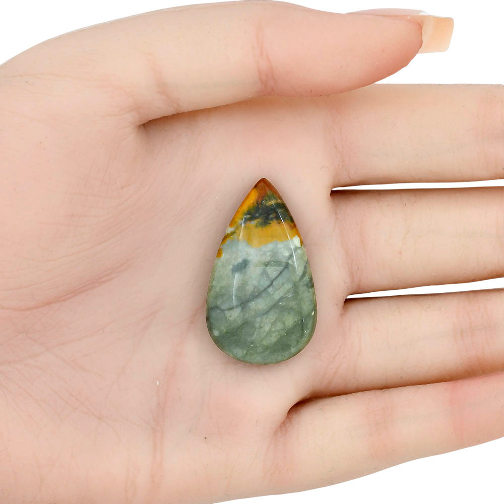 Rocky Butte Picture Jasper 33.3x20x6.4 mm Pear Gemstone LS01784-25