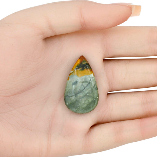 Rocky Butte Picture Jasper 33.3x20x6.4 mm Pear Gemstone LS01784-25
