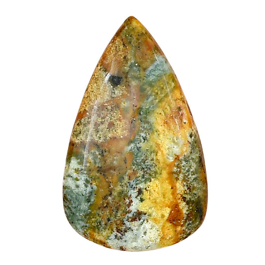 Rocky Butte Picture Jasper 32.8x20.3x5.4 mm Pear Gemstone LS01786-25