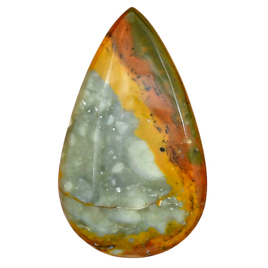 Rocky Butte Picture Jasper 34.5x21x6 mm Pear Gemstone LS01788-25