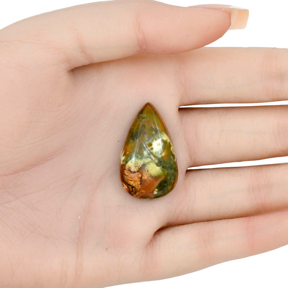 Rocky Butte Picture Jasper 30.7x18.5x6.8 mm Pear Gemstone LS01794-25