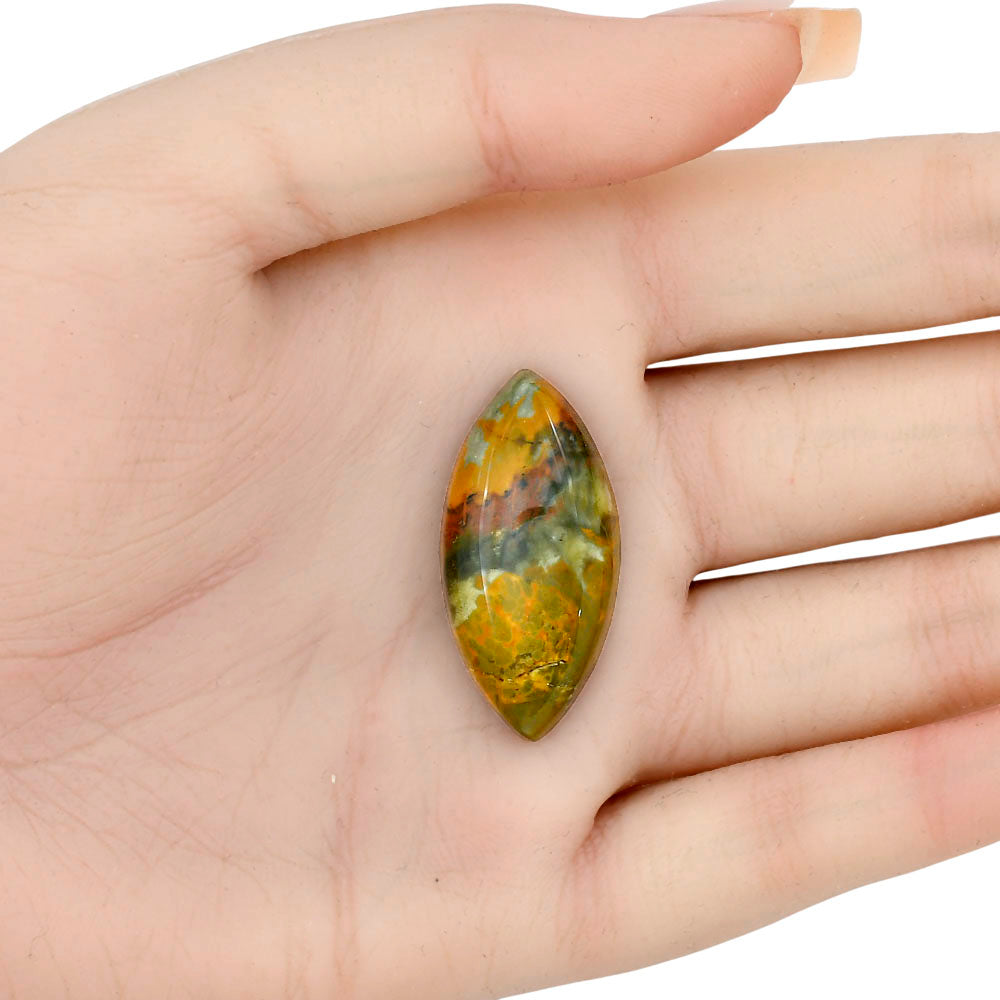 Rocky Butte Picture Jasper 33.4x16.4x6.8mm Marquise Gemstone LS01797-25
