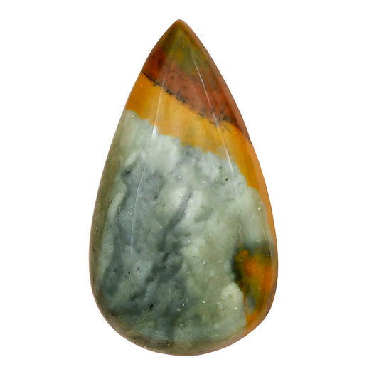 Rocky Butte Picture Jasper 33x18.6x6.7 mm Pear Gemstone LS01800-25