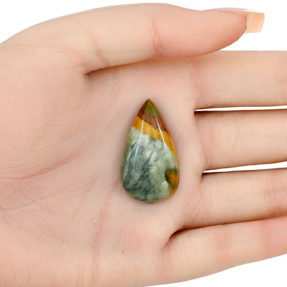 Rocky Butte Picture Jasper 33x18.6x6.7 mm Pear Gemstone LS01800-25