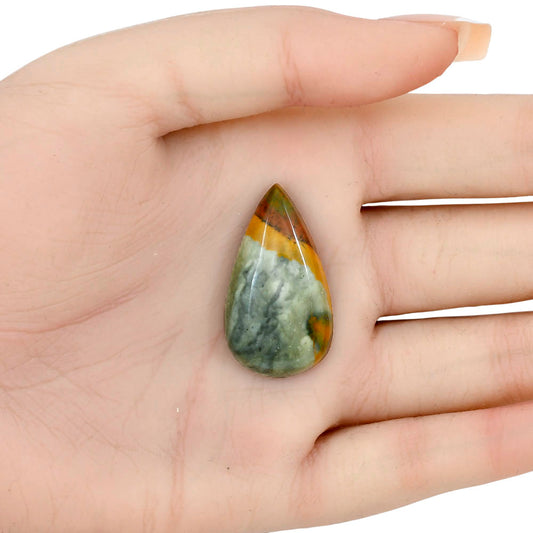 Rocky Butte Picture Jasper 33x18.6x6.7 mm Pear Gemstone LS01800-25