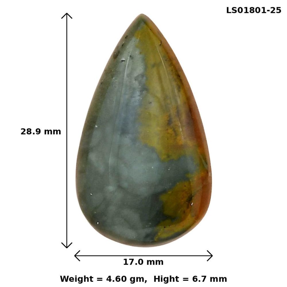 Rocky Butte Picture Jasper 28.9x17x6.7 mm Pear Gemstone LS01801-25