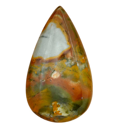 Rocky Butte Picture Jasper 33.8x19.5x6.4 mm Pear Gemstone LS01802-25