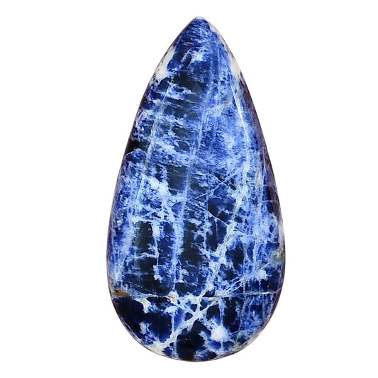 Sodalite 38.5x20x5.4 mm Pear Gemstone LS01813-26
