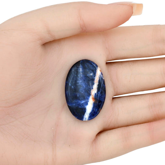 Sodalite 33.5x22.5x5.8 mm Oval Gemstone LS01816-26