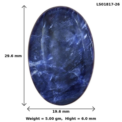 Sodalite 29.6x19.6x6 mm Oval Gemstone LS01817-26