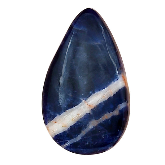 Sodalite 26.3x16.5x5.5 mm Pear Gemstone LS01831-26