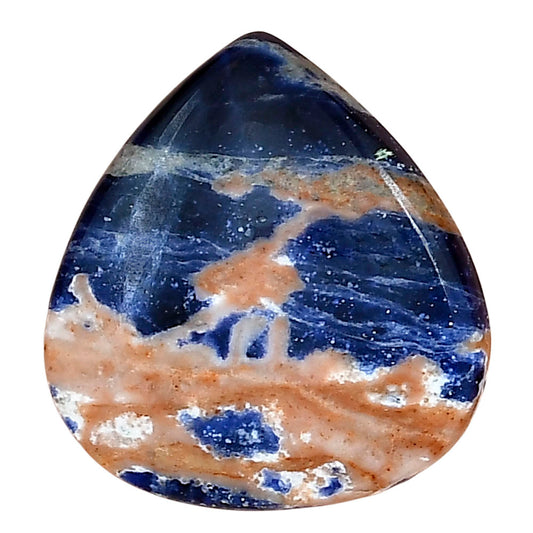 Sodalite 26.88x25x5.4 mm Heart Gemstone LS01839-26