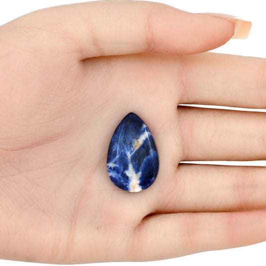 Sodalite 27x18.3x5.3 mm Pear Gemstone LS01840-26
