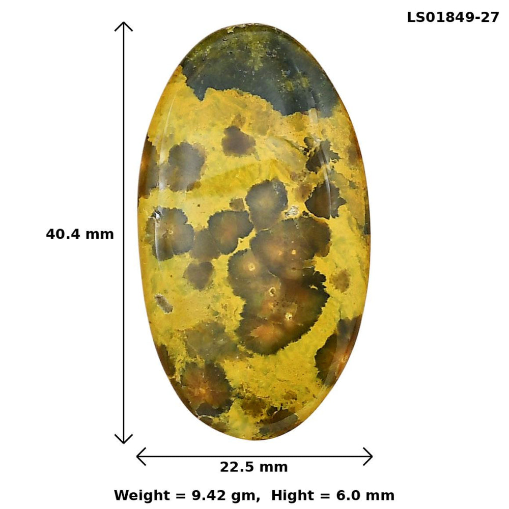 Ocean Jasper 40.4x22.5x6 mm Oval Gemstone LS01849-27