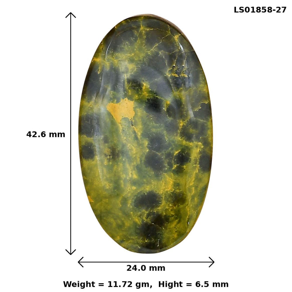 Ocean Jasper 42.6x24x6.5 mm Oval Gemstone LS01858-27