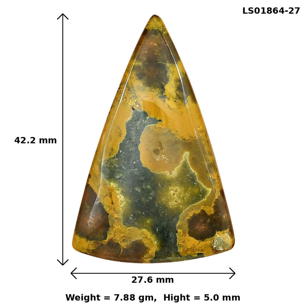 Ocean Jasper 42.2x27.6x5 mm Fancy Gemstone LS01864-27