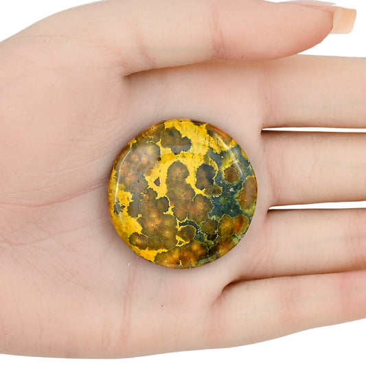 Ocean Jasper 36.8x36.8x6 mm Round Gemstone LS01867-27