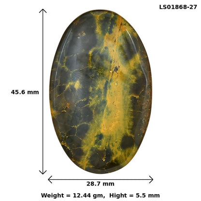 Ocean Jasper 45.6x28.7x5.5 mm Oval Gemstone LS01868-27