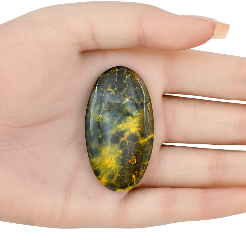 Ocean Jasper 48.6x26.7x6 mm Oval Gemstone LS01869-27