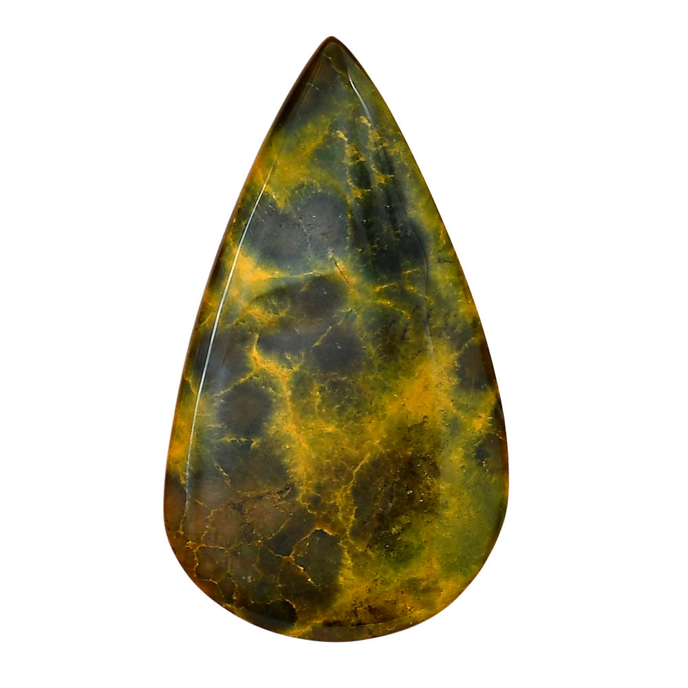 Ocean Jasper 46.5x27x5 mm Pear Gemstone LS01872-27