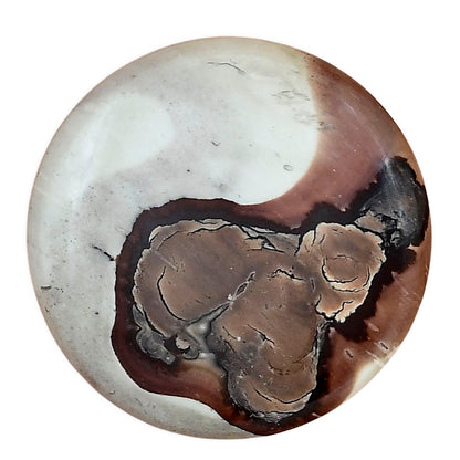 Coffee Bean Jasper 34x34x4.5 mm Round Gemstone LS01875-28