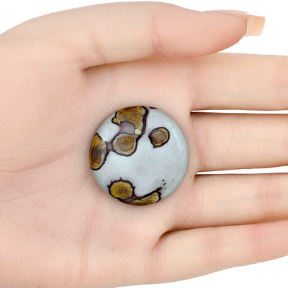Coffee Bean Jasper 31.3x31.3x7.5 mm Round Gemstone LS01877-28