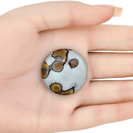 Coffee Bean Jasper 31.3x31.3x7.5 mm Round Gemstone LS01877-28