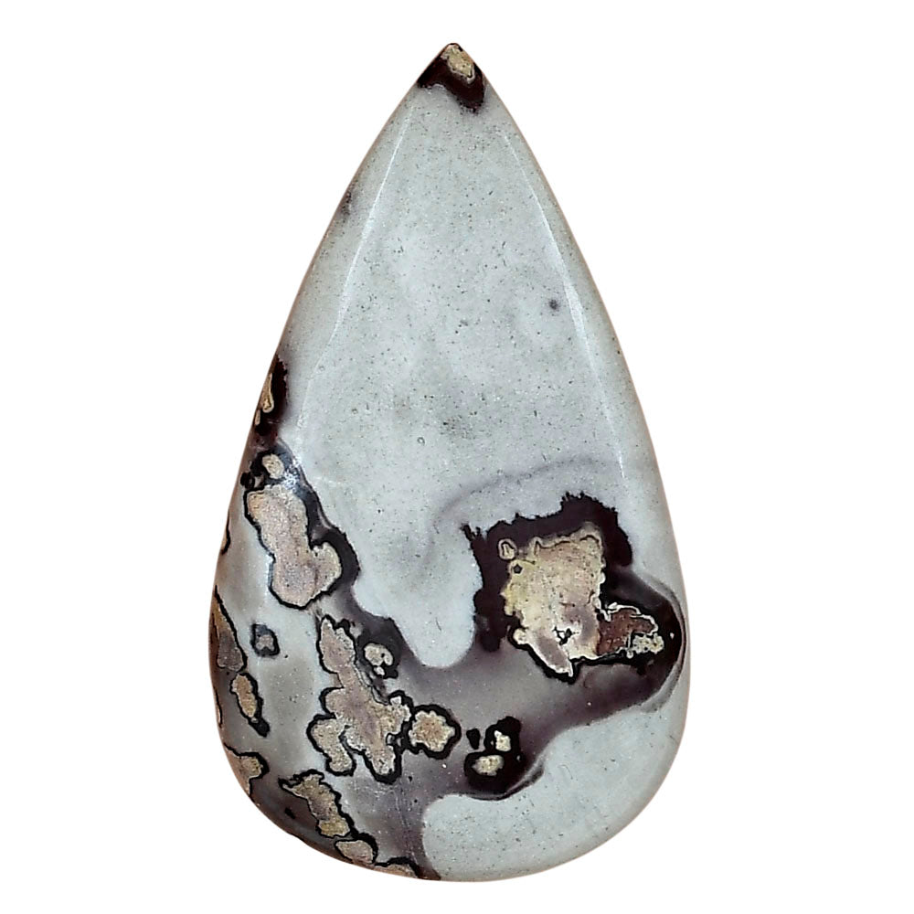 Coffee Bean Jasper 41.1x23.7x5 mm Pear Gemstone LS01882-28