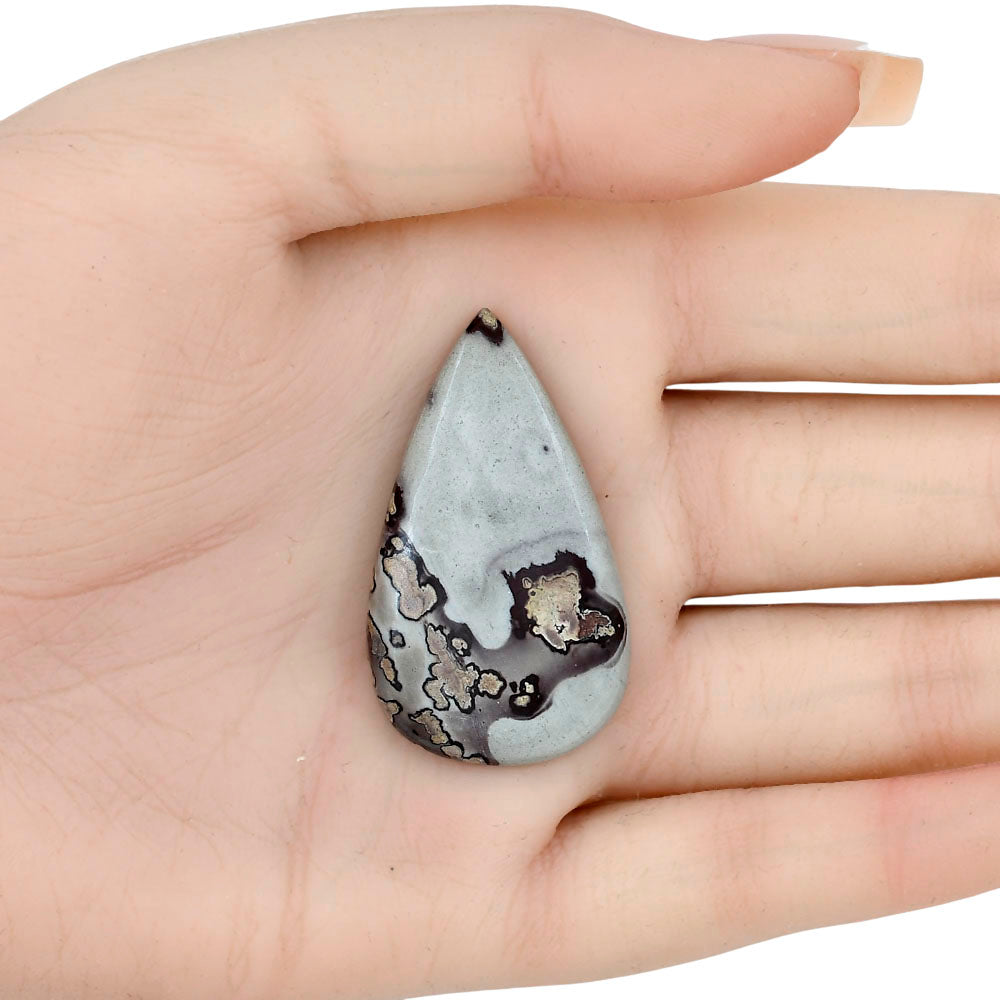 Coffee Bean Jasper 41.1x23.7x5 mm Pear Gemstone LS01882-28