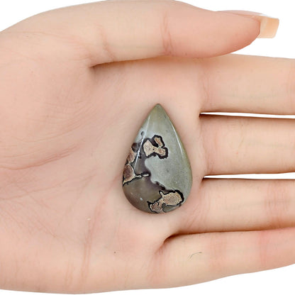 Coffee Bean Jasper 33.6x21.5x4.5 mm Pear Gemstone LS01886-28