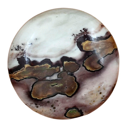 Coffee Bean Jasper 29.7x29.7x7 mm Round Gemstone LS01897-28