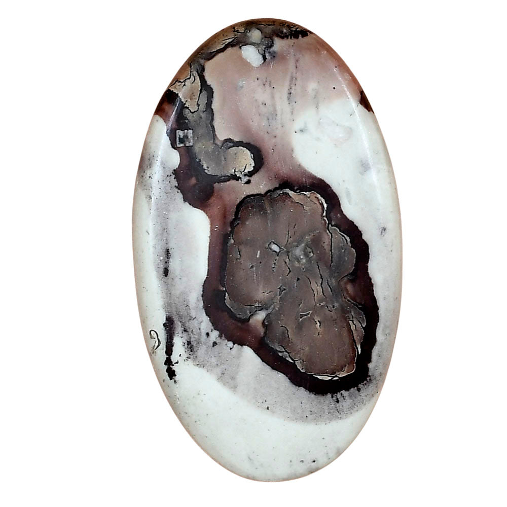 Coffee Bean Jasper 43.4x25.2x4.5 mm Oval Gemstone LS01900-28