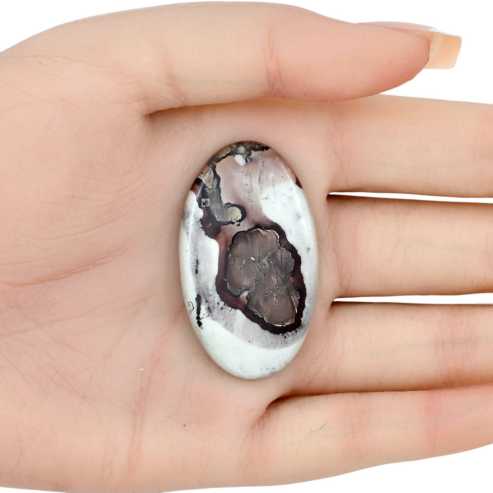 Coffee Bean Jasper 43.4x25.2x4.5 mm Oval Gemstone LS01900-28