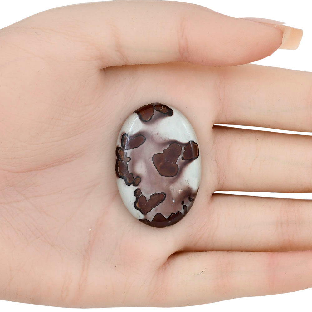 Coffee Bean Jasper 36.1x24.9x5 mm Oval Gemstone LS01901-28