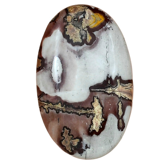 Coffee Bean Jasper 35x21.8x6.5 mm Oval Gemstone LS01903-28