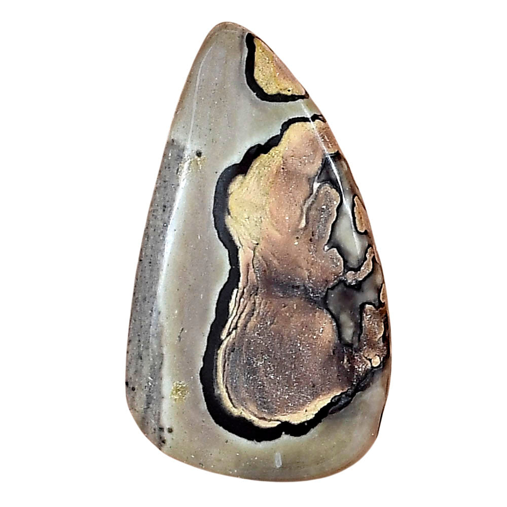 Coffee Bean Jasper 32.3x18.8x4 mm Pear Gemstone LS01909-28