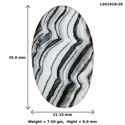 Crazy Lace Agate 35x21.15x6 mm Oval Gemstone LS01918-29