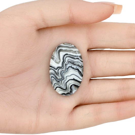 Crazy Lace Agate 35.3x22.65x5.5 mm Oval Gemstone LS01920-29