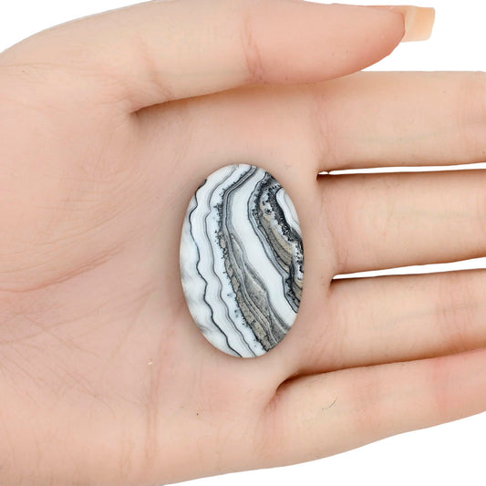 Crazy Lace Agate 35.8x23x5.3 mm Oval Gemstone LS01925-29