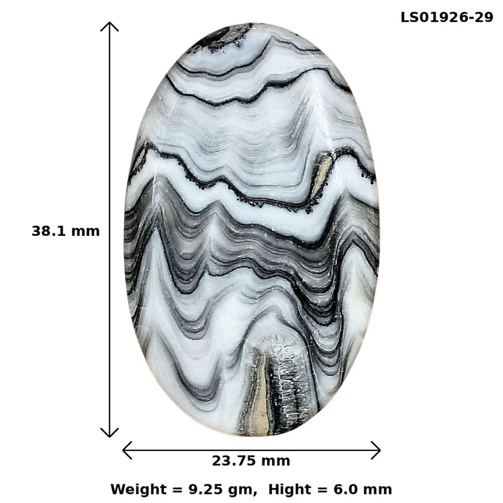 Crazy Lace Agate 38.1x23.75x6 mm Oval Gemstone LS01926-29
