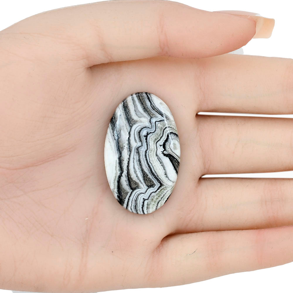 Crazy Lace Agate 37.45x23.35x5.5 mm Oval Gemstone LS01931-29