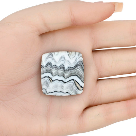 Crazy Lace Agate 29.3x28.55x6.7 mm Baguette Gemstone LS01935-29