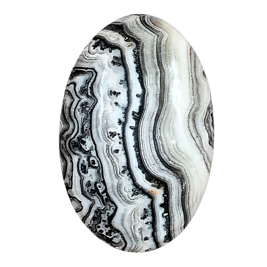 Crazy Lace Agate 31x20x5.8 mm Oval Gemstone LS01944-29