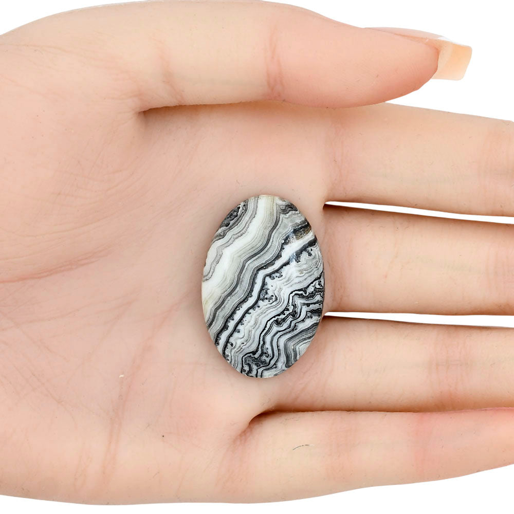 Crazy Lace Agate 32x21.5x5.8 mm Oval Gemstone LS01949-29