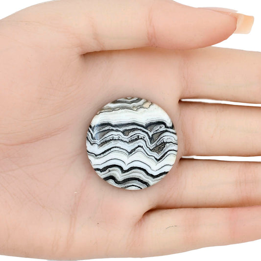 Crazy Lace Agate 30.7x30.7x5.5 mm Round Gemstone LS01952-29