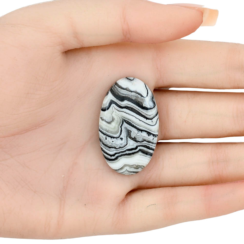 Crazy Lace Agate 36.15x22.15x5.5 mm Oval Gemstone LS01964-29