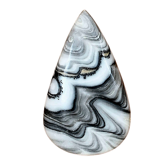 Crazy Lace Agate 32.4x19.4x5.5 mm Pear Gemstone LS01968-29