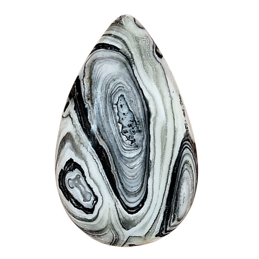 Crazy Lace Agate 31.6x19.4x5.5 mm Pear Gemstone LS01971-29