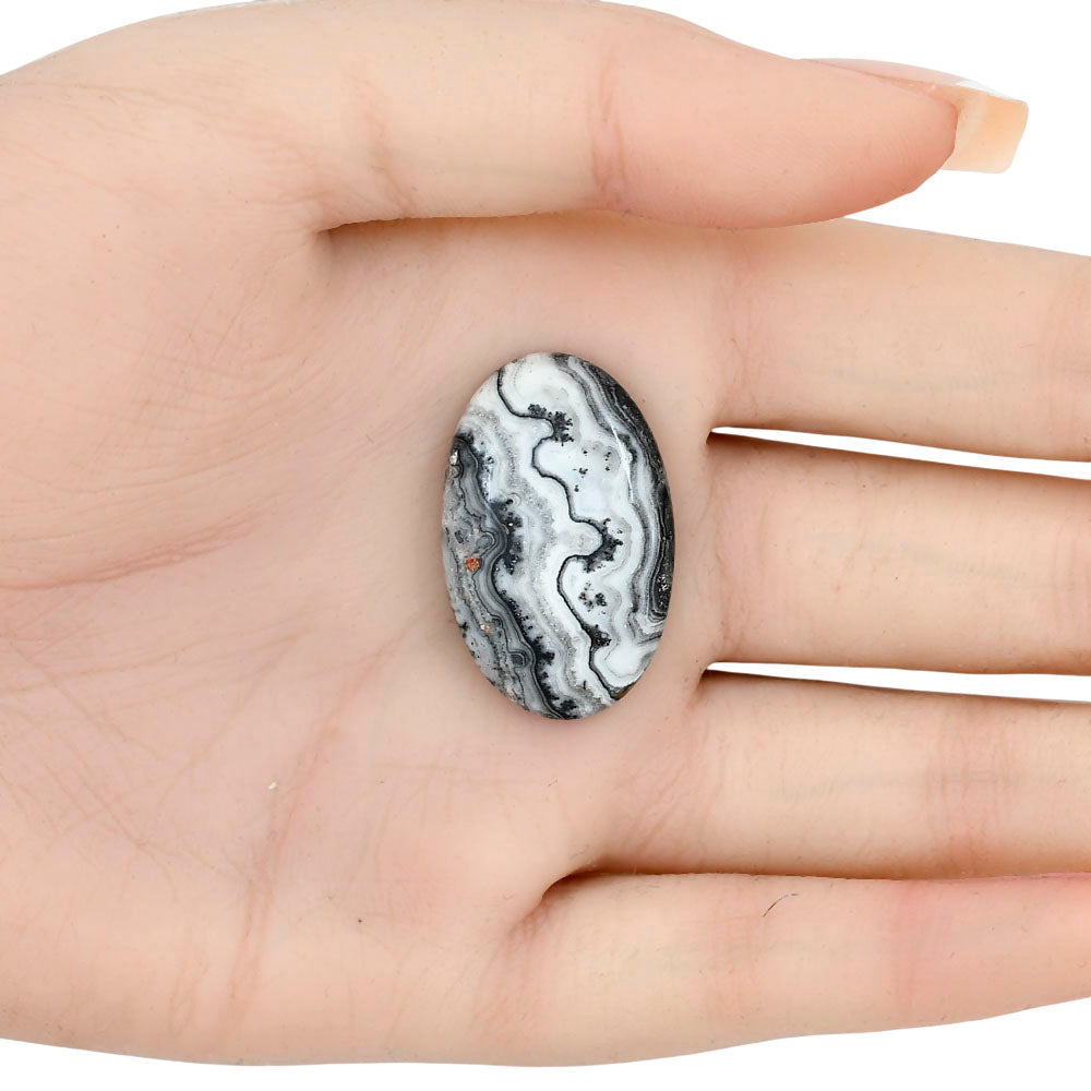 Crazy Lace Agate 30.35x19.3x5 mm Oval Gemstone LS01975-29